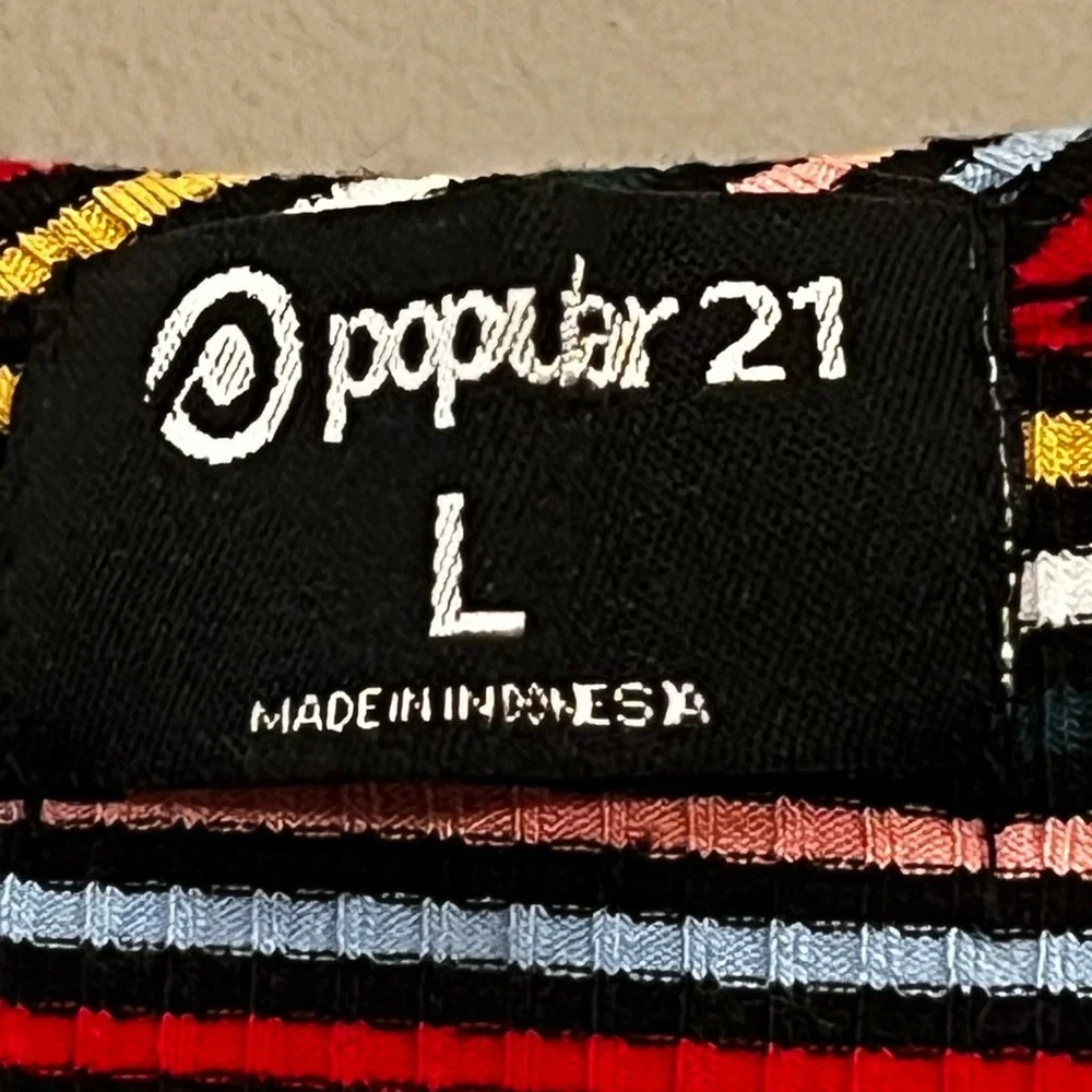 Women's Striped Multicolor Top - Picture 3 of 4